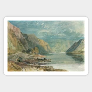 Hirzenach, Germany by J M W Turner 1817 Sticker